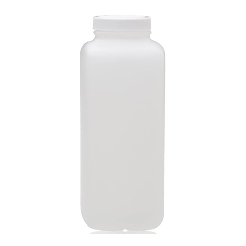 Wheaton 209685 Blake Packer Bottle, Natural HDPE, 16oz. With 43-400 Screw Cap Attached, 62mm x 77mm x 149mm (Case of 48)