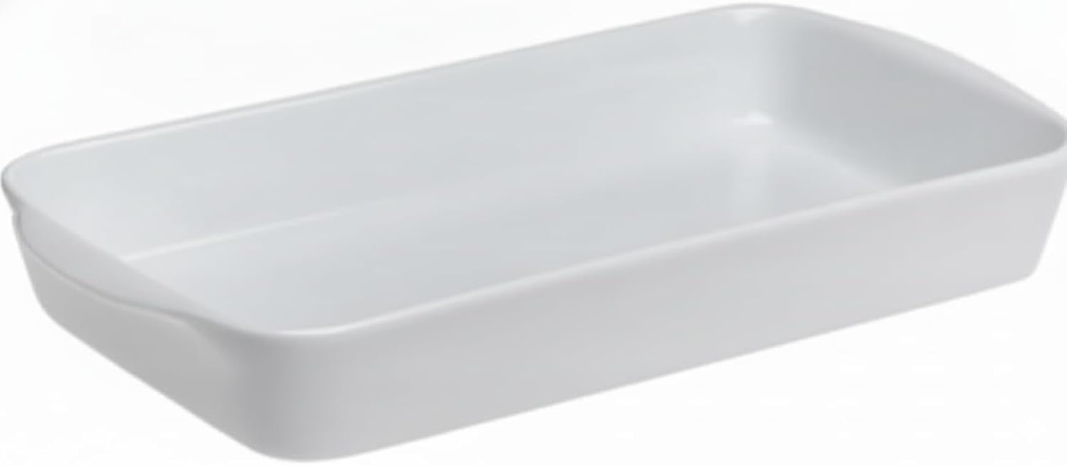 Pillivuyt Porcelain Large 3-Quart, 14-1/2-by-8-1/2-Inch Rectangular Baker