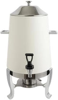 Coffee Urn with Fuel Holder, 3.5 Gallon/13L Stainless Steel Beverage Dispensers for Coffee Tea Hot Water, Hot Drink Dispenser with Stand, Chafer Urn with Spigot for Parties Catering (Red)