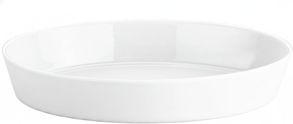 Pillivuyt Porcelain 3-1/2-Quart, 14-1/2-by-10-1/2-by-2-1/8-Inch Deep Oval Baker