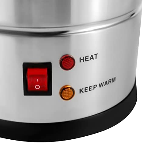 120-Cup Commercial Coffee Urn - Temperature Control Percolator for Coffee, Tea & Hot Chocolate - Large Capacity Hot Water Dispenser for Events & Gatherings