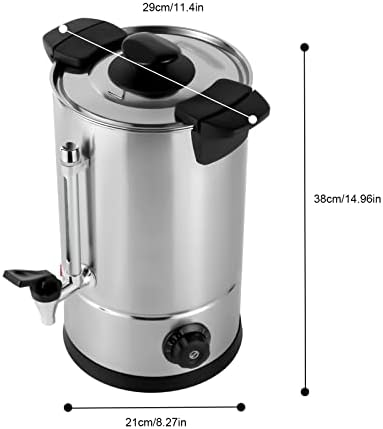 120-Cup Commercial Coffee Urn - 15L Percolator with Adjustable Temperature Control, Perfect for Coffee, Tea, & Hot Chocolate - High-Capacity Hot Water Dispenser for Events