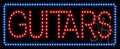 Guitars Animated LED Sign 13' Tall x 32' Wide x 1' Deep