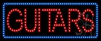 Guitars Animated LED Sign 13' Tall x 32' Wide x 1' Deep
