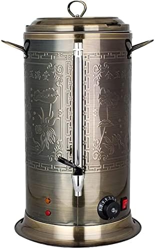 Hot Water Boiler Dispenser Tea Urn, Catering Boiler with Water Gauge & Automatic Temperature Control, for Brewing Commercial Office Home Party,Bronze,16.5L