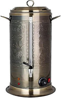 Hot Water Boiler Dispenser Tea Urn, Catering Boiler with Water Gauge & Automatic Temperature Control, for Brewing Commercial Office Home Party,Bronze,16.5L