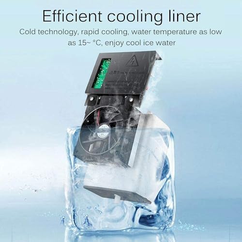 Electric Water Dispenser, Desktop Water Dispenser Cold Hot Ice Water Cooler Heater Drinking Fountain for Home Office Hotel Coffee Tea Bar, Simple Operation