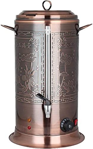 Hot Water Boiler Dispenser Tea Urn, Catering Boiler with Water Gau & Automatic Temperature Control, for Brewing Commercial Office Home Party,Bronze,16.5L