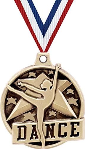 Crown Awards 1.5' Dance Medal - Gold Dancing Award Medals Prime