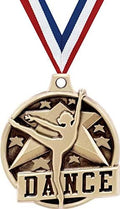 Crown Awards 1.5' Dance Medal - Gold Dancing Award Medals Prime