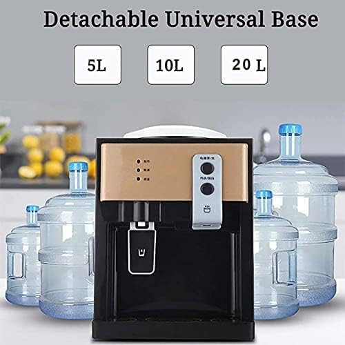 Electric Water Dispenser, Stationary Drinking Fountain Cold And Hot Water Cooler Heater For Home Office Hotel Coffee Tea Bar, One-handed Push Cup, Convenient And Safe Dispenser Water,Pink,Collector88