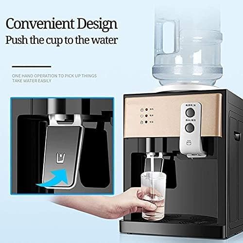 Electric Water Dispenser, Stationary Drinking Fountain Cold And Hot Water Cooler Heater For Home Office Hotel Coffee Tea Bar, One-handed Push Cup, Convenient And Safe Dispenser Water,Pink,Collector88