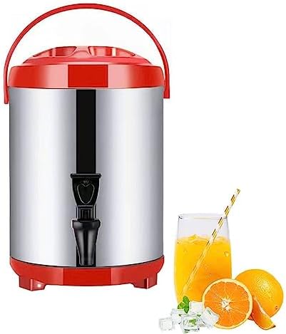 Stainless Steel Hot Water Dispenser with Faucet, 6L Commercial Coffee Urn, Insulated Thermostat Water Boiler, 10-12 Hour Keep Warm, Perfect for Catering and Events, Black