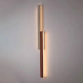 Outdoor Wall Light LED Linear Wall Sconce 47.2' Long Travertine Sconces Porch Lighting Fixture, Natural Stone Wood Wall Mounted Lamps for Outside House Patio Garage Entryway