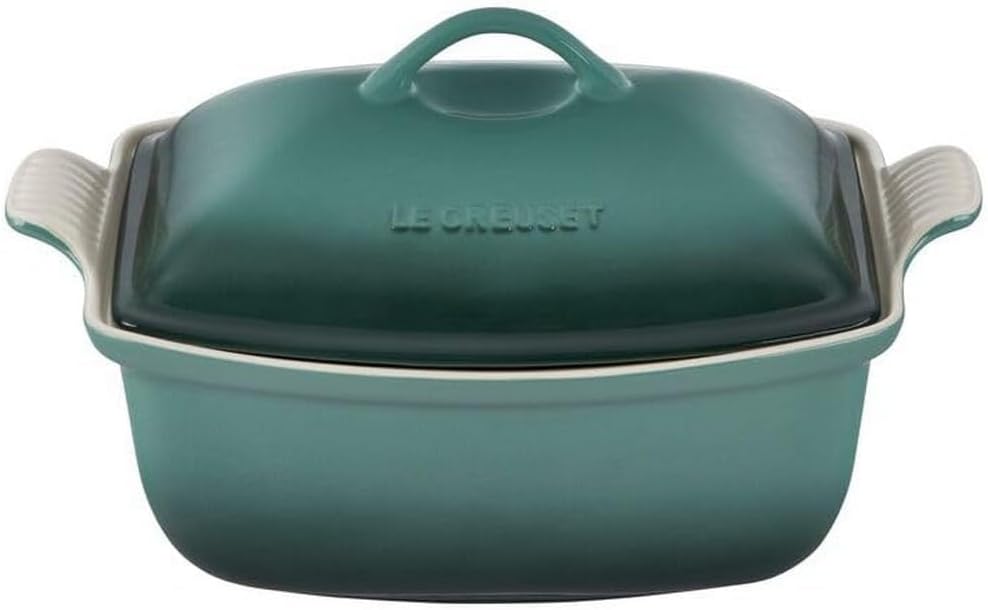 Le Creuset Heritage Stoneware Deep Baker with Lid, 4.5 qt., Artichaut