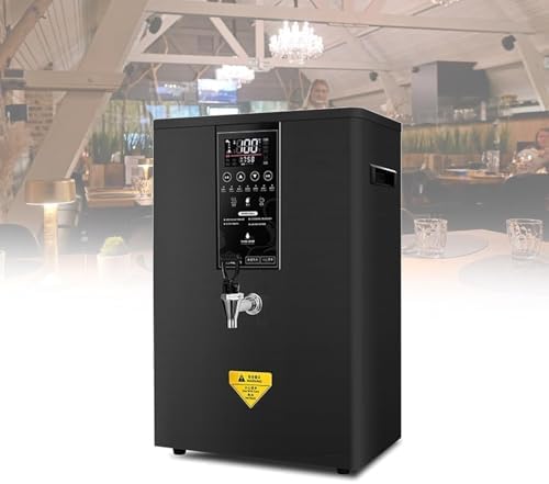 Electric Instant Hot Water Dispenser, Commercial Wall-Mounted Tea & Coffee Kettle, 80L/H Step-Heating Boiling Water Machine for Home & Office Use, White