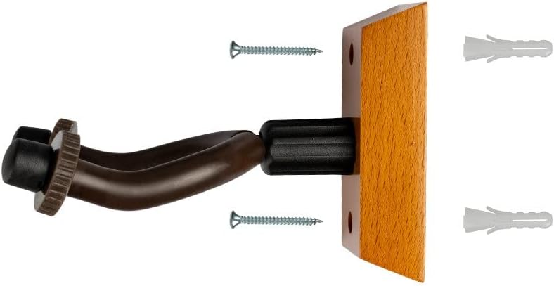 Guitar Hanger Hook Holder Stable And Wood Base Steel Hook Adjustable Wall Mount For Guitar Ukulele