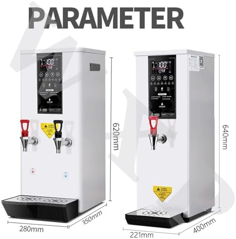 Commercial Electric Water Warmer - Automatic Hot Water Dispenser with Temperature Control 0℃-100℃ for Tea, Coffee, and Beverages in Restaurants and Cafes