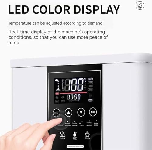 Commercial Automatic Hot Water Dispenser, Auto Fill Boiler with Temperature Display & Timer, Stepping Type Machine for Coffee, Hot Cocoa & Beverages