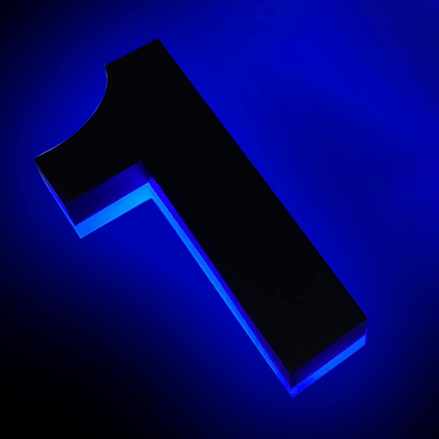 Backlit Illuminated LED House Numbers, 18' Stainless Steel Modern House Address Numbers For Outside, Light Up House Number Plaque For Outside,H