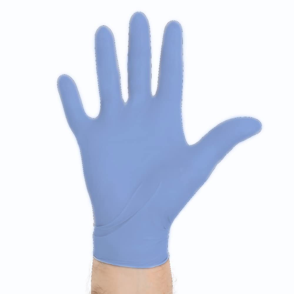 HALYARD AQUASOFT* Nitrile Exam Gloves, Powder-Free, 3.1 mil, Medium, 43934 (Case of 3000)