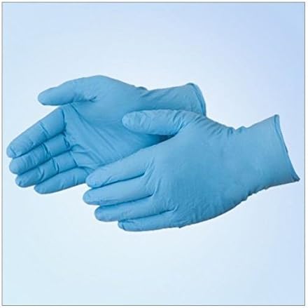Blue Nitrile 8 Mil Industrial Gloves, PF, XL, 500/case
