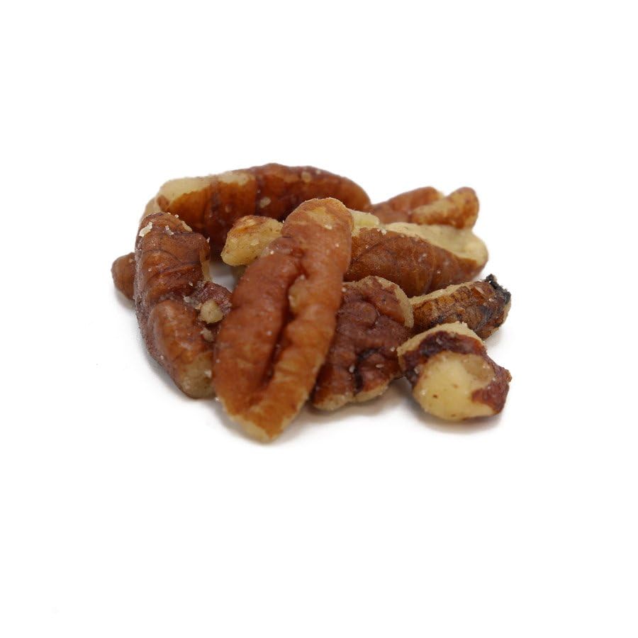 C.J. Dannemiller Pecan Pieces, Bulk 25 LB Box, Roasted & Buttered & Salted, Chopped Pecans for Snacking, Mixed Nuts, Trail Mix