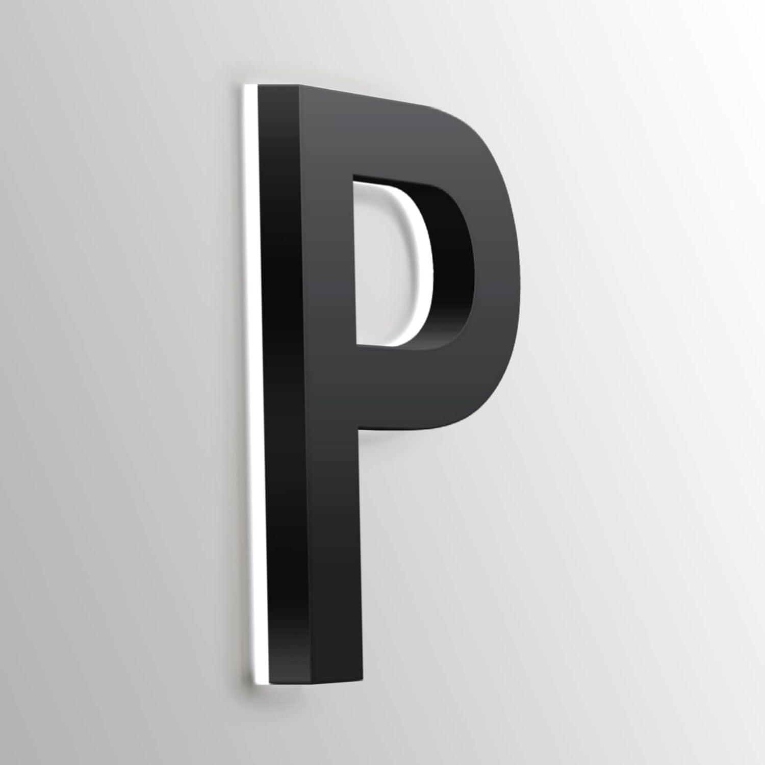 Address Numbers LED, Backlit Floatig LED House Numbers, Black, Stainless Steel Light Up LED House Numbers For Outdoor, Illuminated Address Signs, White Light,16 Inch,O