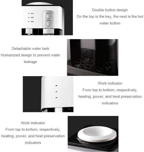 Electric Water Dispenser, Desktop Water Dispenser Cold Hot Ice Water Cooler Heater Drinking Fountain for Home Office Hotel Coffee Tea Bar, Simple Operation