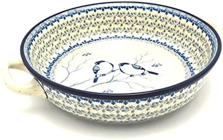 Polish Pottery Baker - Round with Handles - 10' - Unikat Signature U4830