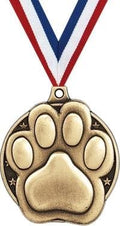 Crown Awards Paw Print Medals - 2' - Great for School Spirit, Team Spirit, Mascot