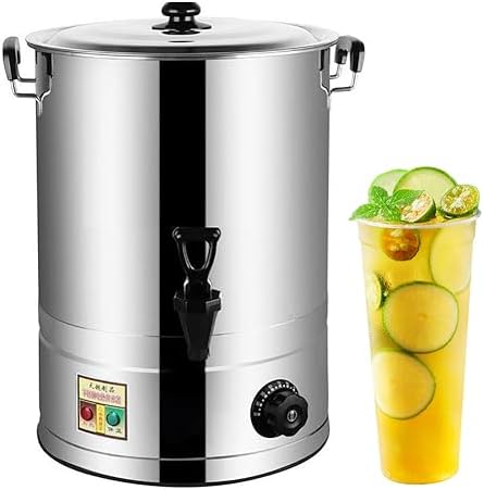 Electric Hot Water Boiler Dispenser With Adjustable Temperature Control For Catering Buffets And Soup Warming,Withfaucet30 Litres