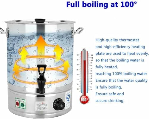 5L Electric Hot Water Dispenser with Adjustable Temperature Control - Fast Heating for Catering, Buffets, Soup Warming - Perfect for Parties & Events