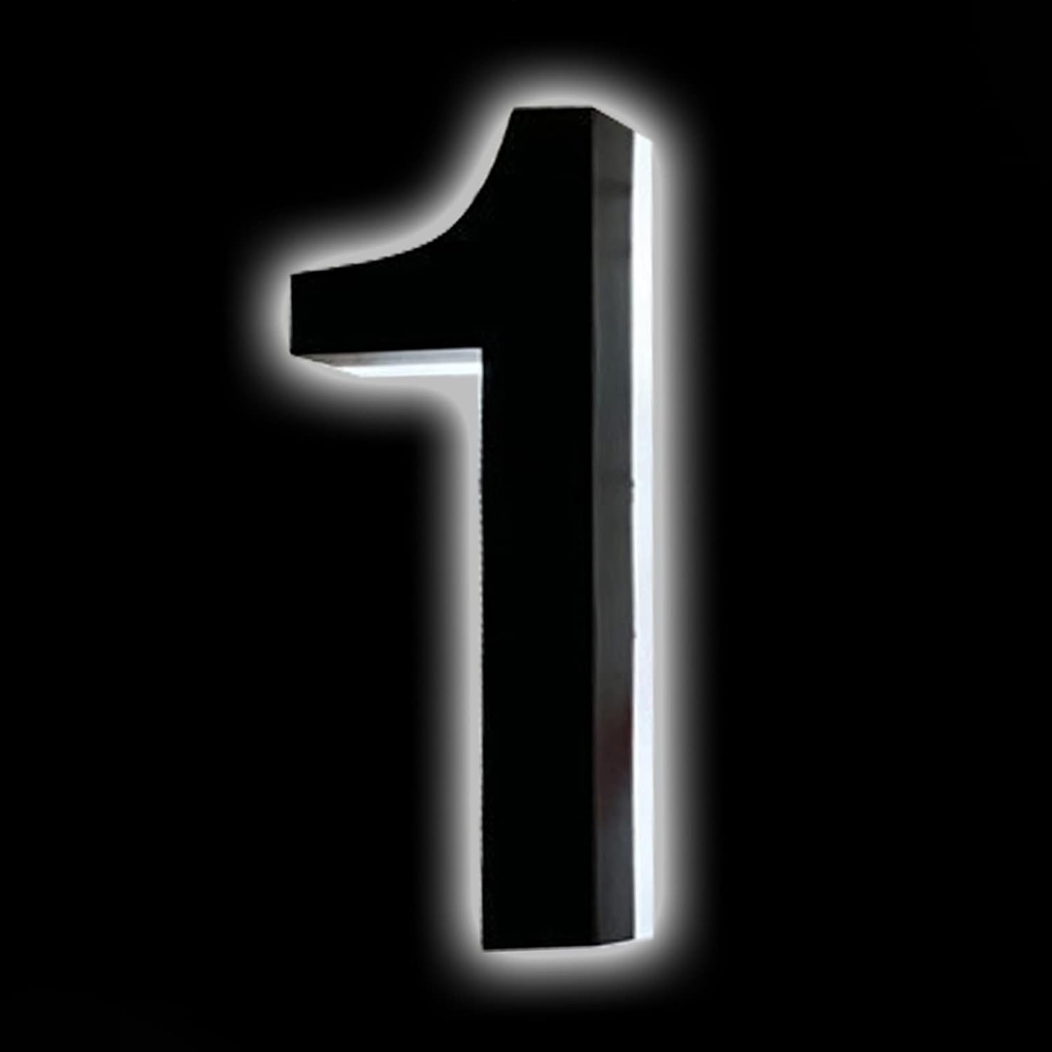 14' Backlit LED House Numbers Plaque For Outside, Light Up LED Address Numbers For House, Illuminated House Numbers Modern, White Light,X
