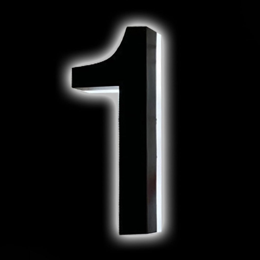 14' Backlit LED House Numbers Plaque For Outside, Light Up LED Address Numbers For House, Illuminated House Numbers Modern, White Light,4