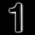 14' Backlit LED House Numbers Plaque For Outside, Light Up LED Address Numbers For House, Illuminated House Numbers Modern, White Light,T