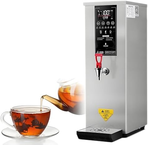 Professional Electric Hot Water Dispenser with LCD Touchscreen - Instant Adjustable Temperature 86-212℉ - Ideal for Restaurants, Cafes, Offices - Black Commercial Hot Water Machine