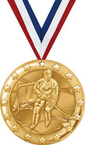 Hockey Medals - 2' Gold Hockey Team Medal Awards Prime