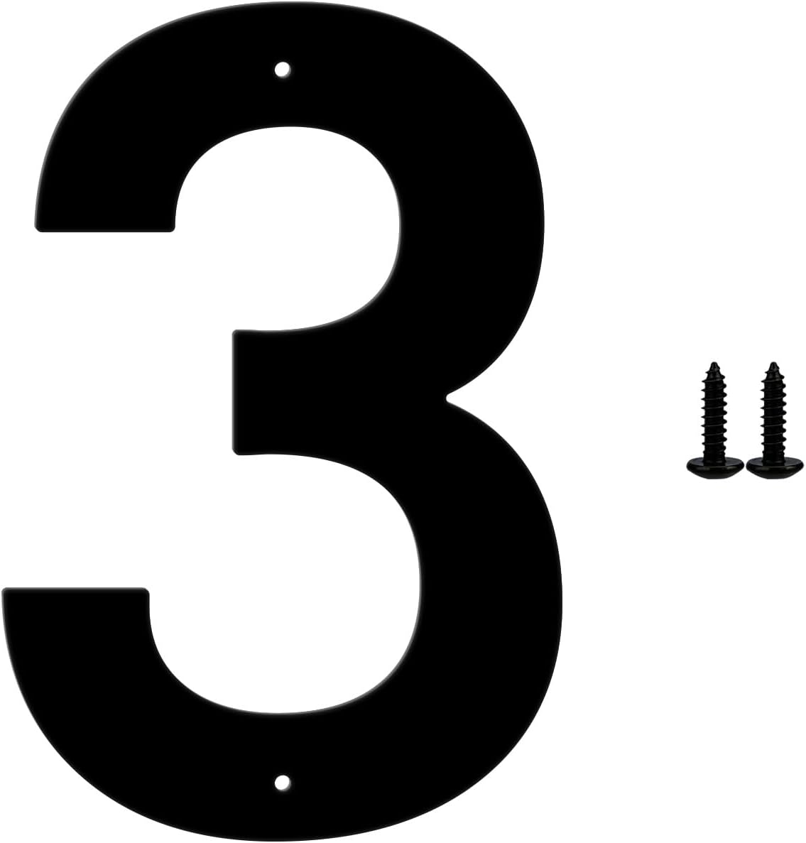 28 Inch House Numbers for Outside, Metal Address Numbers for Home Door，Suitable for Outdoor Signage，Mailbox Letters, Courtyard Address Alphabet Decorations(28', Number 3)