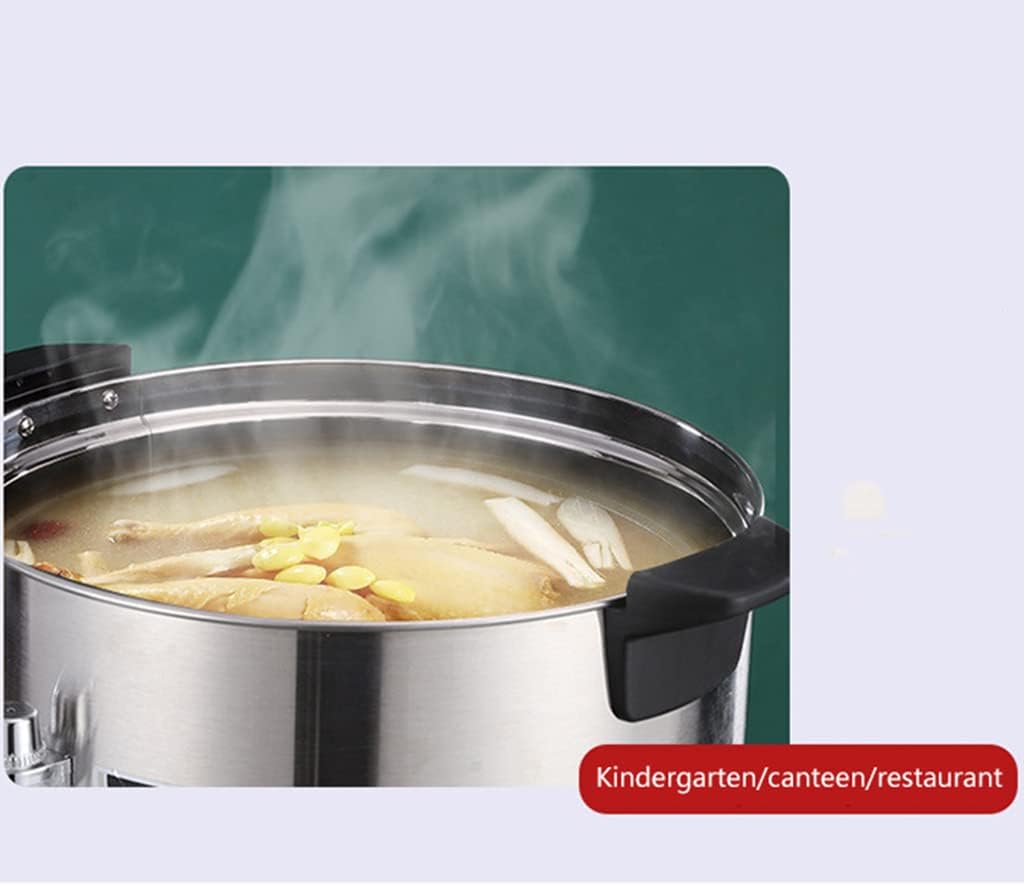 Commercial Milk Tea Urn, Electric Stainless Steel Hot Water Urn Insulated Bucket with Tap, Cateurn for Beverage Coffee Canteen