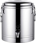 Drink Dispenser Hot Water Dispenser Insulated for Tea Ice Bucket Beverage Warmers Stainless Steel Urn for Coffee Water Milk Tea Sweet Wine Soup for Parties