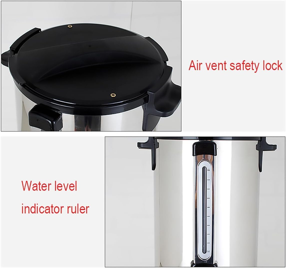 Hot Water Boiler Dispenser-Multifunctional Double Insulation Fast Heating Electric Catering Urn Bucket With Faucet For Home Commercial Office Use With Keep Warm (Size : 30L)