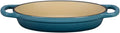Le Creuset LS2088-206M Enamel Cast Iron Signature Oval Baker, 5/8Qt, Marine