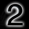 Illuminated House Numbers Modern, 16' Backlit LED House Numbers Plaque For Outside, Light Up LED Address Numbers For House, White Light,Y