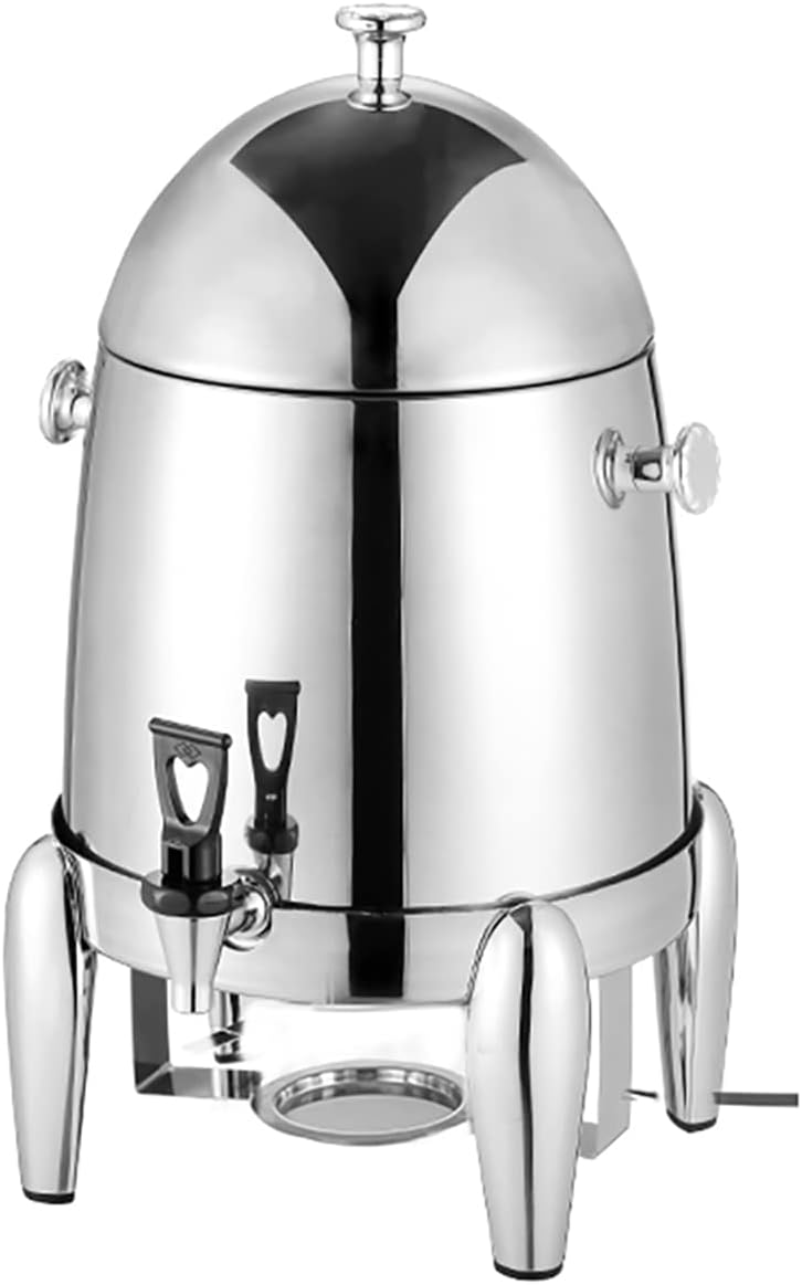 2.8 Gallon Commercial Electric Catering Urn 400W, Hot Water Boiler Dispenser with Lid, for Hotels, Buffets and Catered Events/Transparent Floor(A)