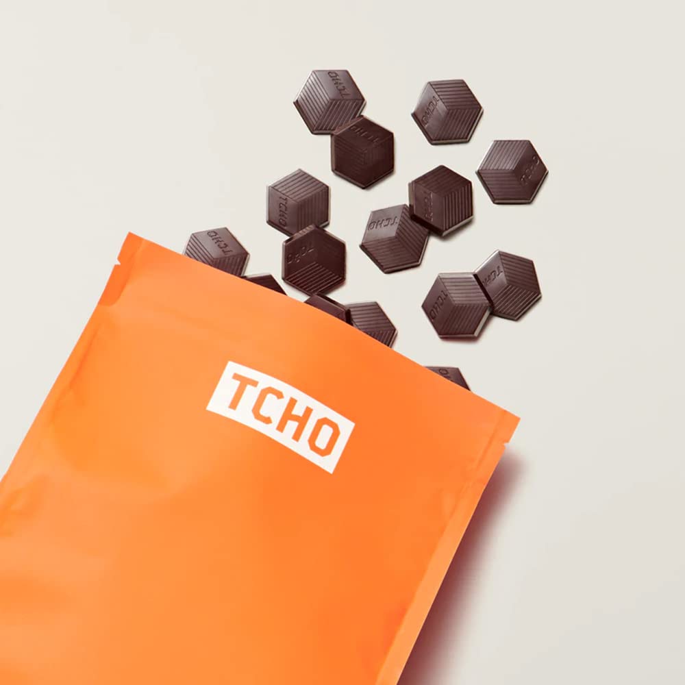 TCHO Choco Charms 60.5% Dark Chocolate Baking Couvertures (6.6lb Bag) | Organic & Fair Trade Certified | Non GMO, Non-Dairy, Vegan, Soy Free