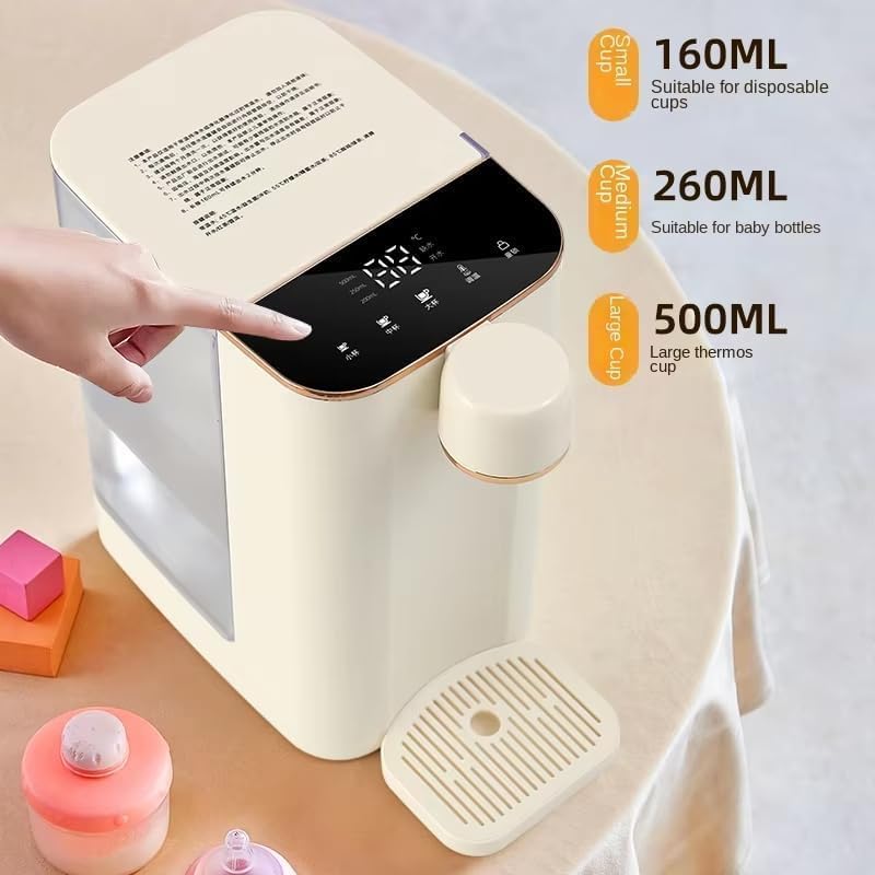 2000W Instant Hot Water Dispenser, 3L Electric Kettle with 5 Adjustable Temperatures, Quick Heating in 3s, Child Lock & Night Light, Ideal for Home & Office Use
