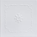 À LA MAISON CEILINGS R43 Bourbon Street Foam Glue-Up Ceiling Tile (128 Sq. Ft./Case), Pack of 48, Ultra Pure White - Satin (Behr)