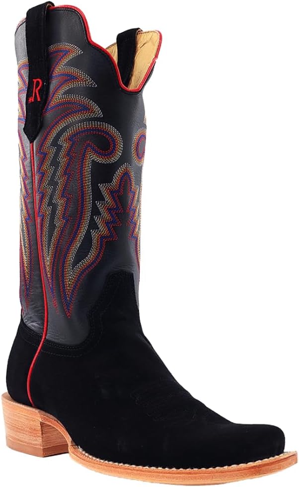R. Watson Boots Men's Roughout Cowhide 13 Inch Wide Square Toe 13' Cowboy Boot
