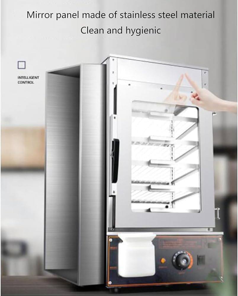 Commercial Bun Steamer, Electric Hot Food Warmer, 5-Layer Steamed Bun Warmer Machine, 1200w 30-110℃ Temperature Range, Ideal for Store Buffet Restaurant
